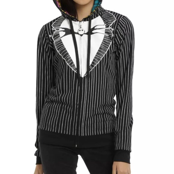 Disney Nightmare before Christmas Reversible Full Zip Hoodie - Picture 1 of 9